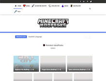 Tablet Screenshot of minecraftmodpacks.net